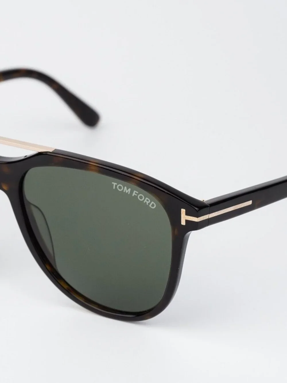 Tom Ford DAMIAN-02 Men Sunglasses Havana Green Pilot FT1098 52N NEW AUTHENTIC
